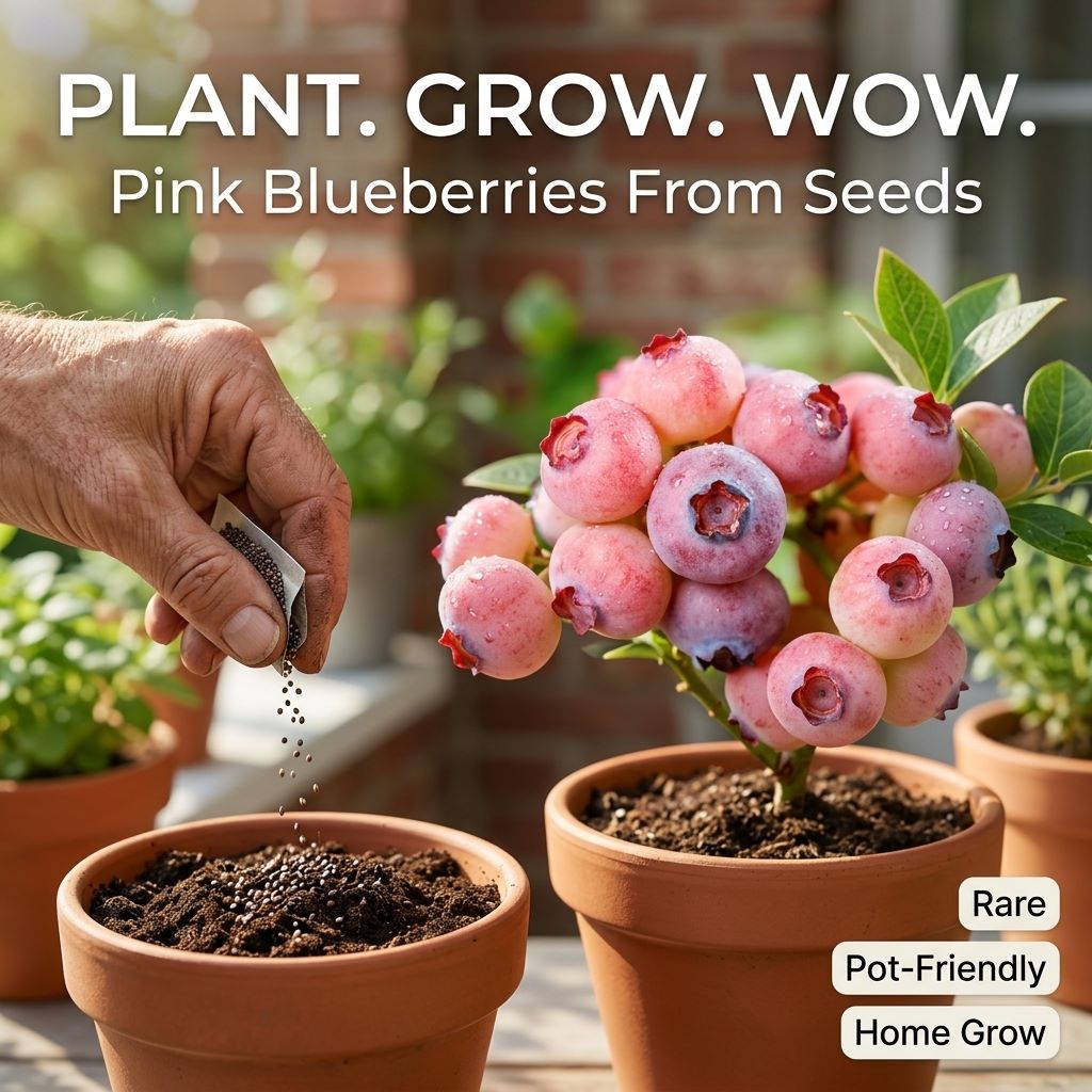 Rare Pink Blueberry Seeds | Grow Pink Blueberries At Home-QDL