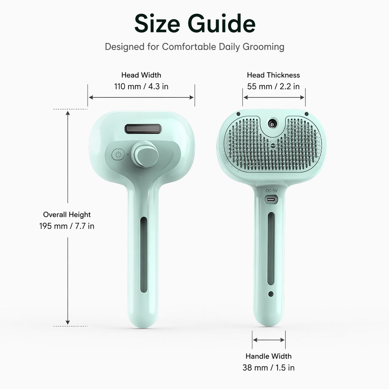 Self-Cleaning Pet Grooming Brush for Less Loose Fur & Easier Daily Grooming-ASS1