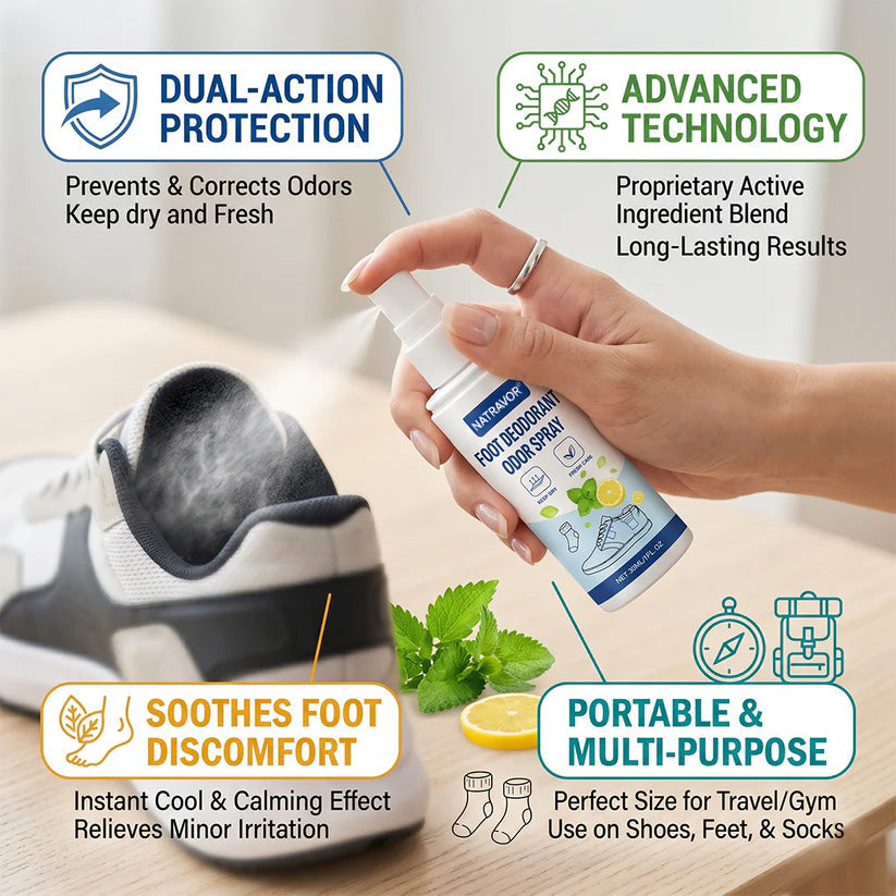 Foot Deodorant Odor Spray-QDL