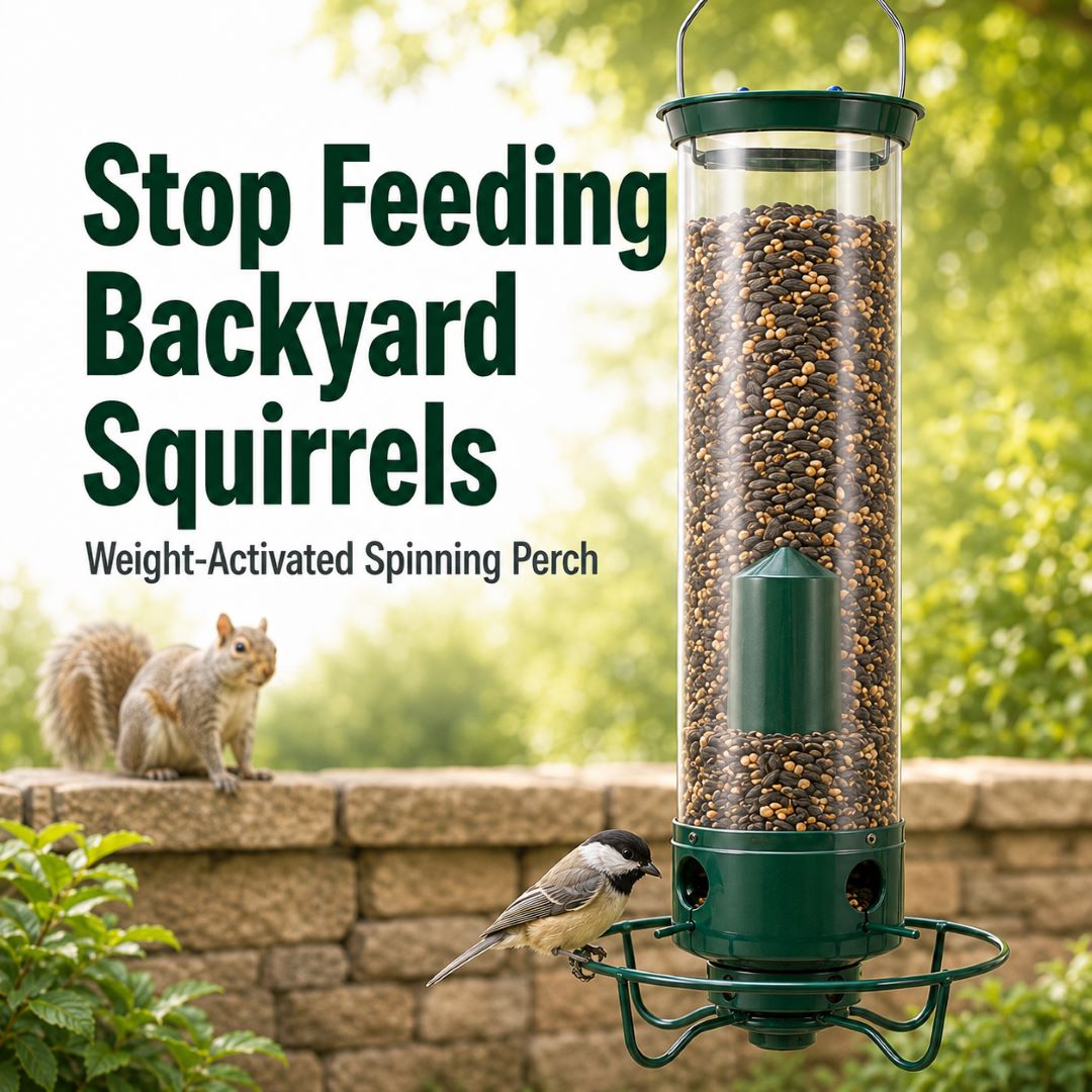 Weight-Activated Spinning Bird Feeder | Helps Deter Squirrels & Save Bird Seed-ASS1