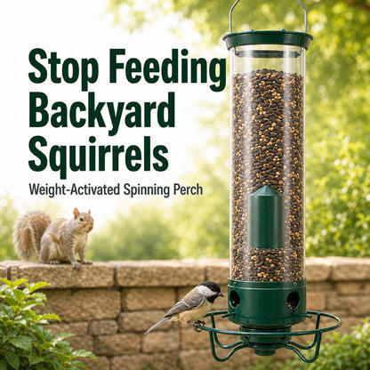 Weight-Activated Spinning Bird Feeder | Helps Deter Squirrels & Save Bird Seed-ASS1