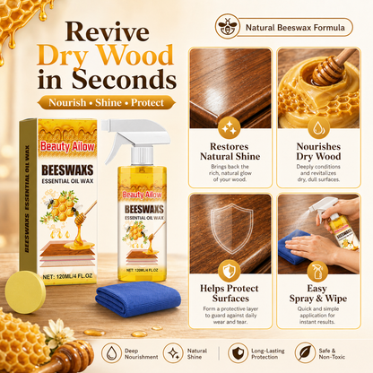 Beeswax Wood Revival Spray for Furniture Shine & Care-ASS1