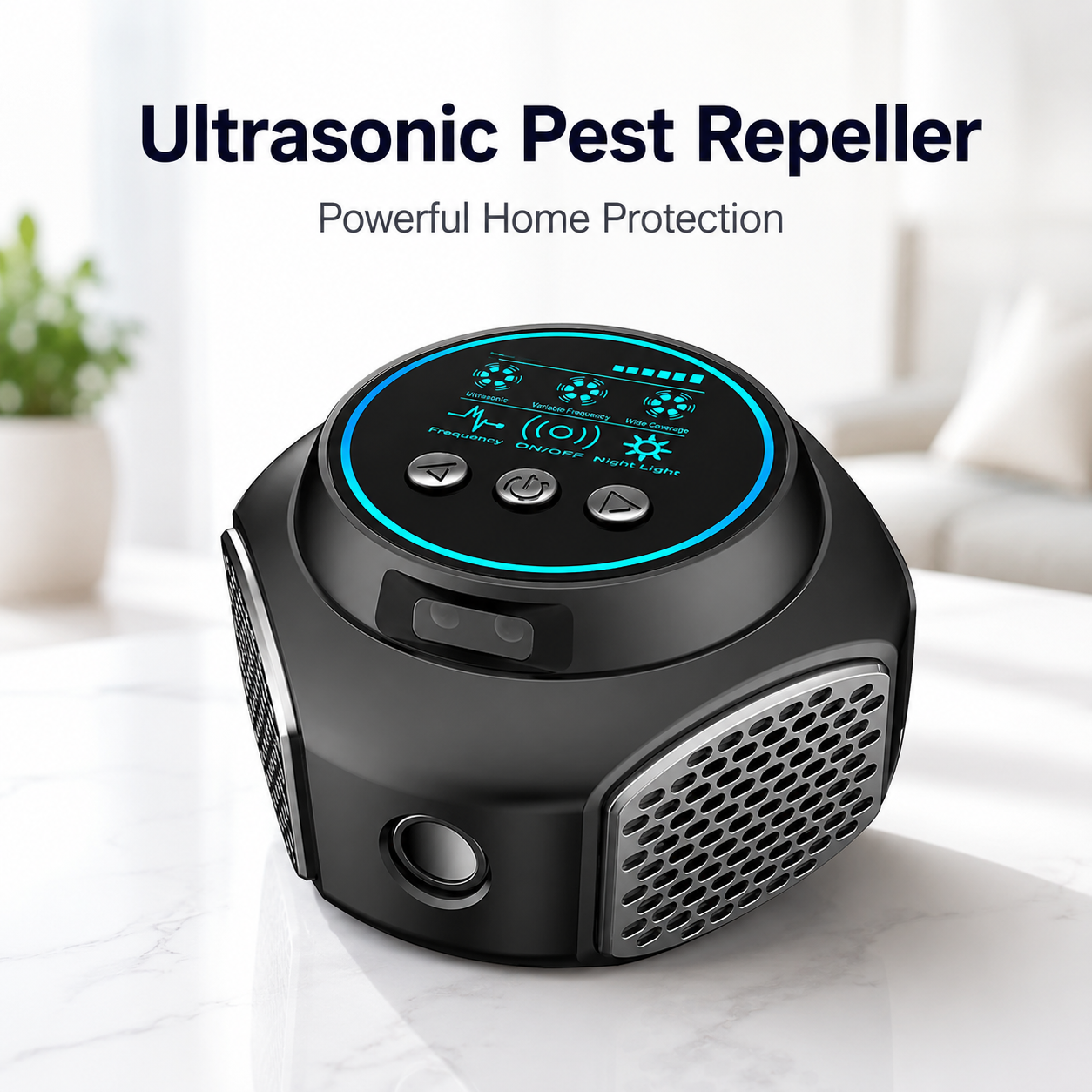 🛡️ Ultrasonic Pest Repeller | Powerful Mouse & Insect Deterrent for Home-FD6U
