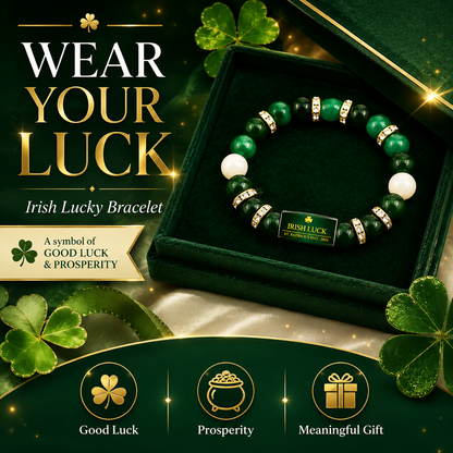 Irish Luck Bracelet for 2026 | Lucky Green Beaded Gift for Everyday Style-ASS1