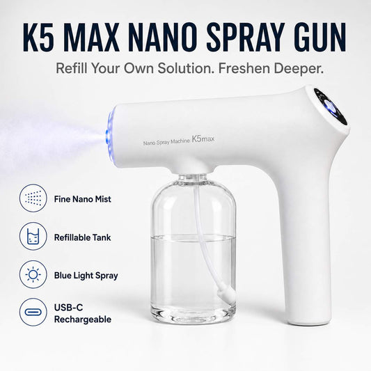 K5 Max Rechargeable Nano Mist Sprayer – 300ML Tank for Home & Car Freshening-AFF