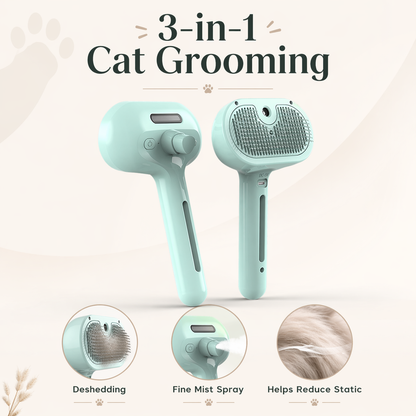 Self-Cleaning Pet Grooming Brush for Less Loose Fur & Easier Daily Grooming-ASS1