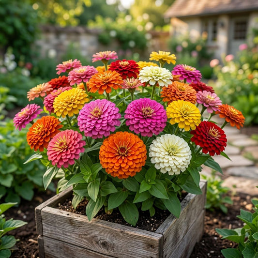 Grow Stunning, Colorful Zinnias at Home — Easy for Beginners-QDL
