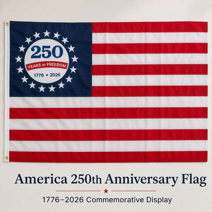 America 250th Anniversary Flag|1776–2026 Commemorative Display Banner-ASS1