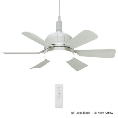 Your Ceiling Fan Is Already Installed. You Just Don't Know It Yet. ⏳ No Electrician. No Wiring. Screws Into ANY Light Socket In 60 Seconds.-QDL