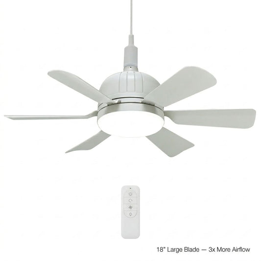 Your Ceiling Fan Is Already Installed. You Just Don't Know It Yet. ⏳ No Electrician. No Wiring. Screws Into ANY Light Socket In 60 Seconds.-QDL