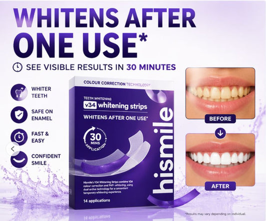 Teeth Whitening Strips – Visible Results in 7–30 Days, Easy & Travel-Friendly-AFF