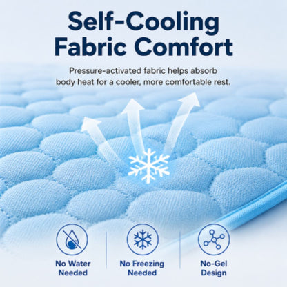 NO-GEL ICE-SILKCOOLING MAT FORDOGS & CATS -SOFT,MACHINE WASHABLECOMFORT PAD-ASSI