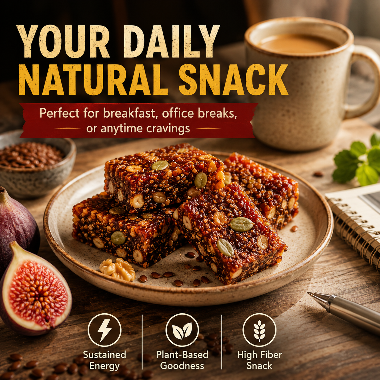 Fig & Flaxseed Cake Bites – Chewy Fruit, Nut & Seed Snack-ASS1