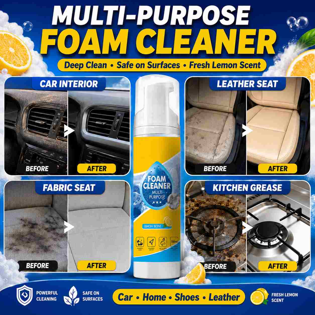 Messy Car? Stained Shirt? White Sneakers? Foam Fixes All-ASS1
