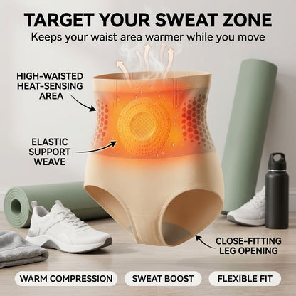Thermal Sweat Shaping Shorts｜No Gym. Just Waist-Focused Heat-QDL