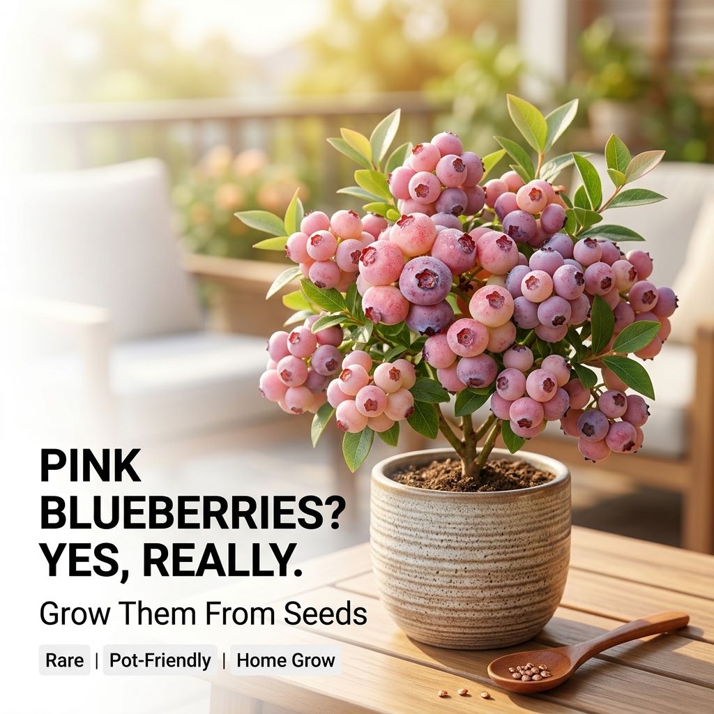 Rare Pink Blueberry Seeds | Grow Pink Blueberries At Home-QDL