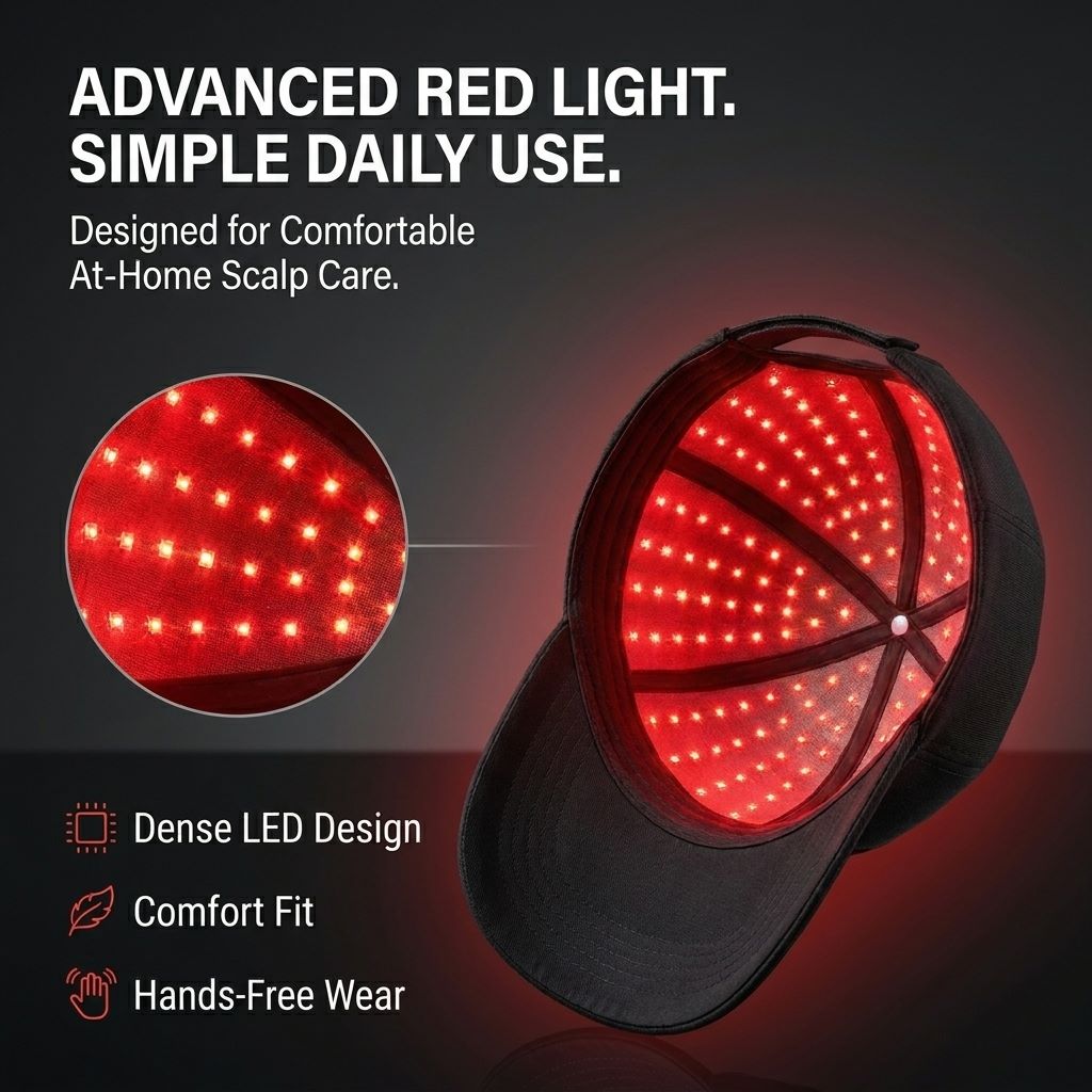 Thinning Hair? Don’t Wait — Wear This Red Light Cap at Home Tonight-QDL