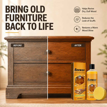 Wood Furniture Beeswax Polish – Restore Shine & Protect Finish-AFF