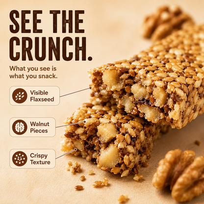 No Sucrose Flaxseed Walnut Crisps – Crunchy Snack for Smart Sugar Choices-ASS1