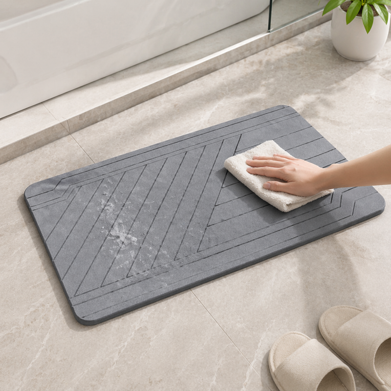 Quick-Dry Stone Bath Mat | Ultra Absorbent, Non-Slip & Easy to Clean-PGL