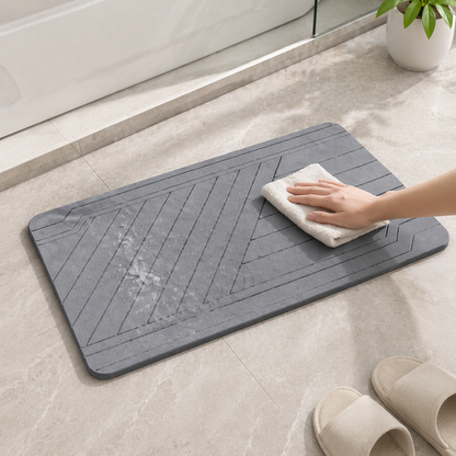 Quick-Dry Stone Bath Mat | Ultra Absorbent, Non-Slip & Easy to Clean-PGL