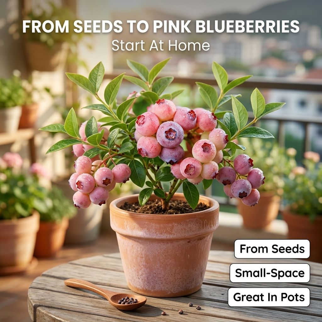 Rare Pink Blueberry Seeds | Grow Pink Blueberries At Home-QDL