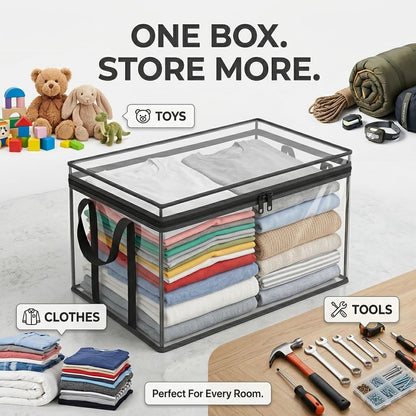 ClearView Stackable Storage Box — Turn Home Clutter Into Clean, Visible Storage In Minutes-QDL