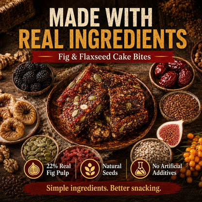 Fig & Flaxseed Cake Bites – Chewy Fruit, Nut & Seed Snack-ASS1