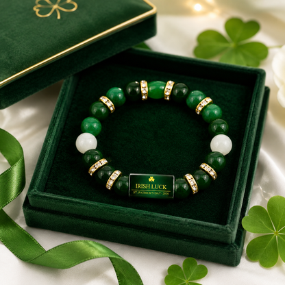 Irish Luck Bracelet for 2026 | Lucky Green Beaded Gift for Everyday Style-ASS1