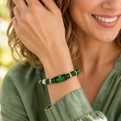 Irish Luck Bracelet for 2026 | Lucky Green Beaded Gift for Everyday Style-ASS1