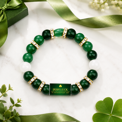Irish Luck Bracelet for 2026 | Lucky Green Beaded Gift for Everyday Style-ASS1