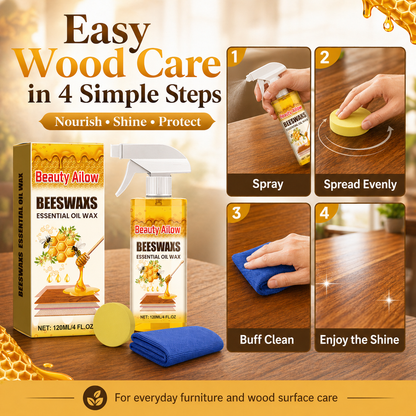 Beeswax Wood Revival Spray for Furniture Shine & Care-ASS1