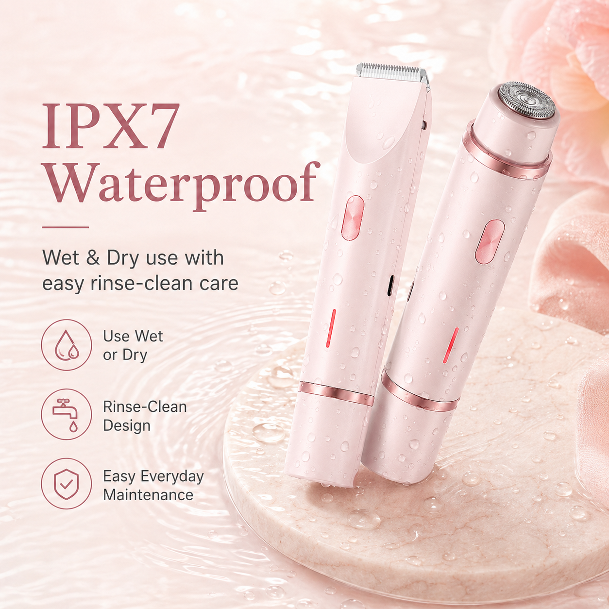 Beauty Ailow 2-in-1 Women’s Grooming Trimmer for Face, Body & Bikini Line-ASS1