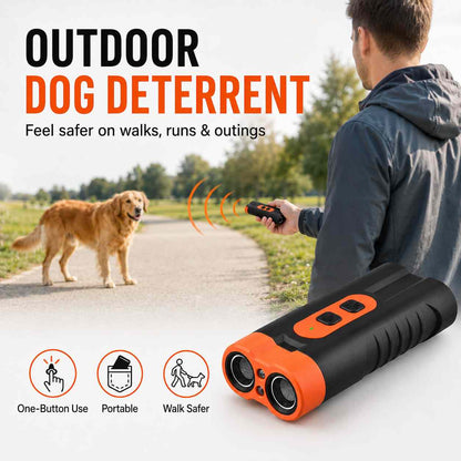 No-Shock Ultrasonic Dog Trainer – Rechargeable Bark Control & Deterrent Device-AFF