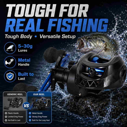 7.1:1 Gear Ratio Reel — Smooth Action, Big Brand Feel, Small Price-ASS1