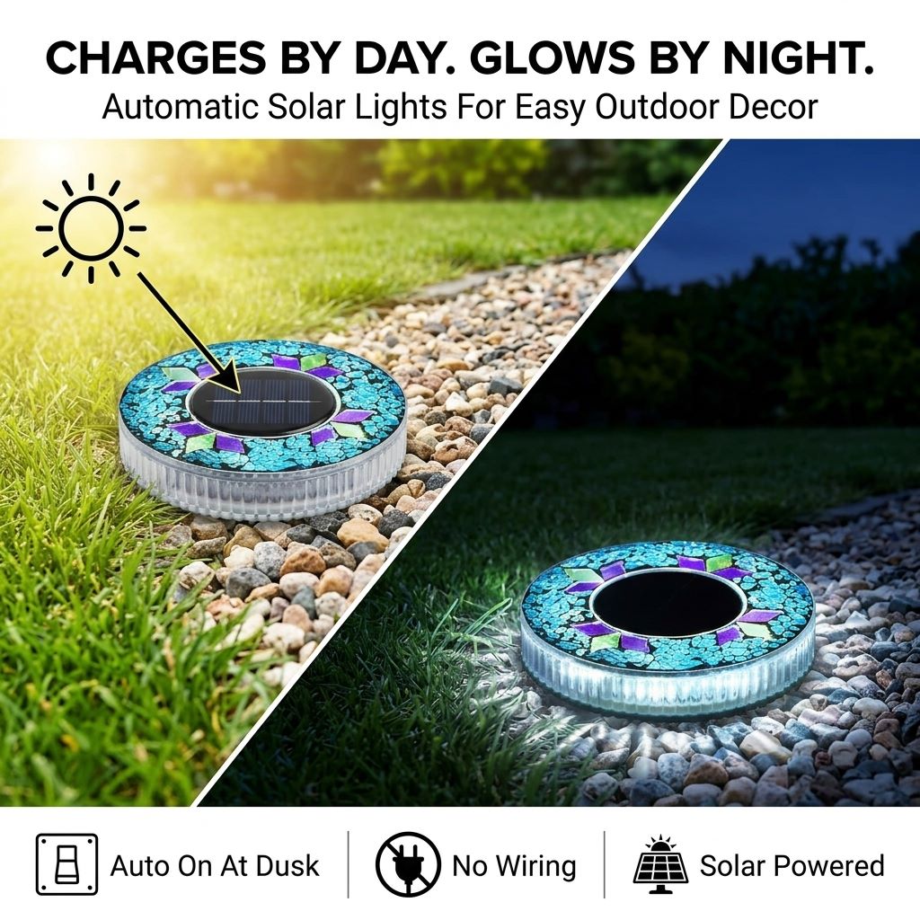 Turn Any Dark Walkway Into a Beautiful Solar Glow Path-QDL