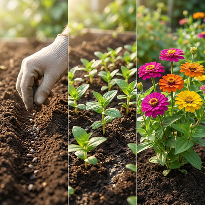 Grow Stunning, Colorful Zinnias at Home — Easy for Beginners-QDL