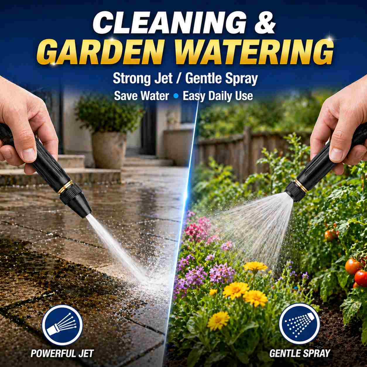 High Pressure Car Wash Gun – Powerful Cleaning Without Electricity-ASS1