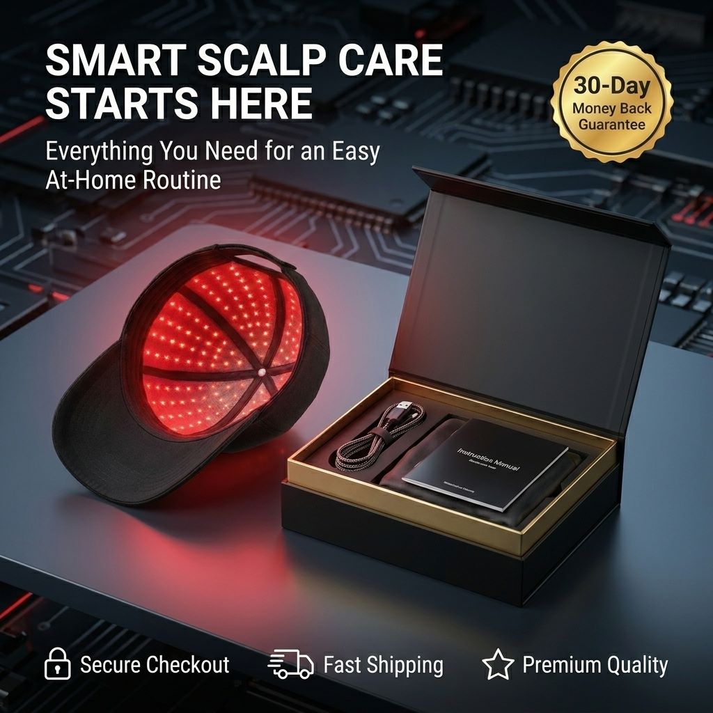 Thinning Hair? Don’t Wait — Wear This Red Light Cap at Home Tonight-QDL