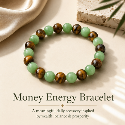 Seven Energy Wealth Meditation Bracelet | Daily Abundance, Focus & Balance-ASS1