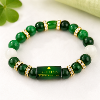 Irish Luck Bracelet for 2026 | Lucky Green Beaded Gift for Everyday Style-ASS1