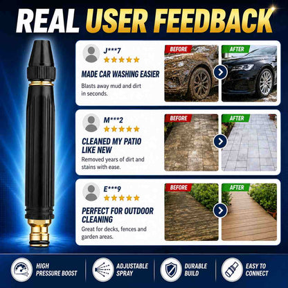 High Pressure Car Wash Gun – Powerful Cleaning Without Electricity-ASS1