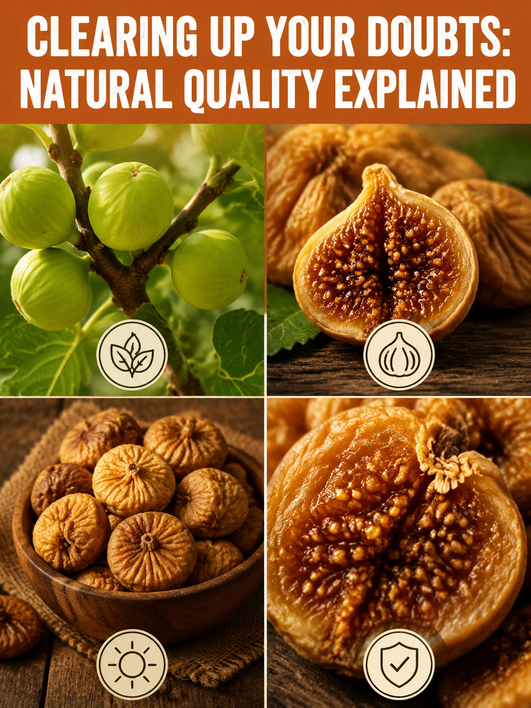 Natural Sun-Dried Figs – Sweet & Chewy Healthy Fruit Snack