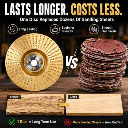 Ditch the Sanding Sheets — Flat Disc Smooths Wood Instantly!-ASS1
