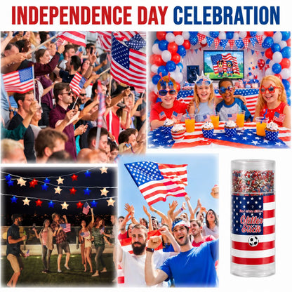 4th of July Glitter Stick – One-Swipe Red, White & Blue Sparkle for Face, Hair & Body-PGL