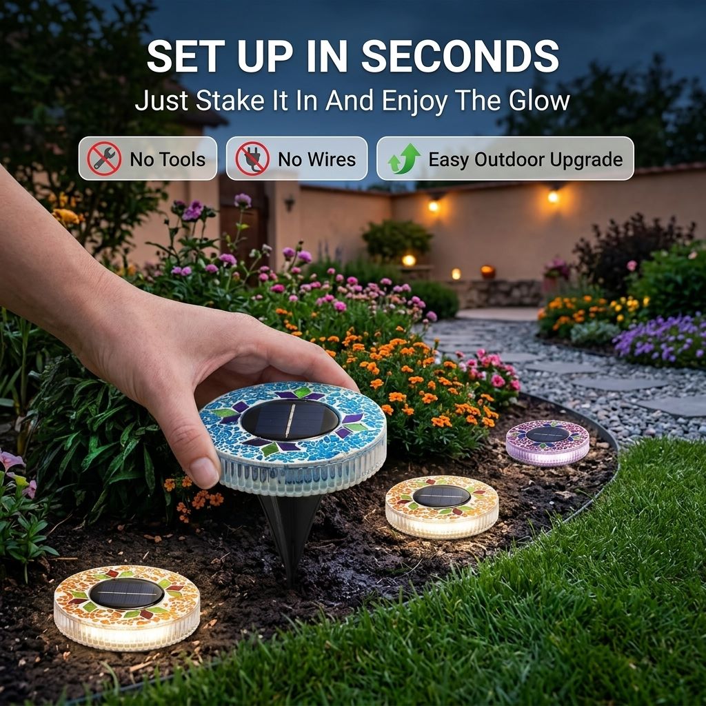 Turn Any Dark Walkway Into a Beautiful Solar Glow Path-QDL