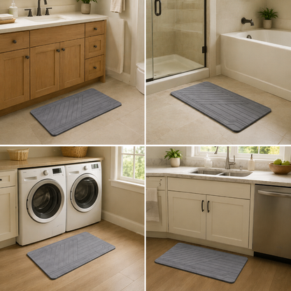 Quick-Dry Stone Bath Mat | Ultra Absorbent, Non-Slip & Easy to Clean-PGL