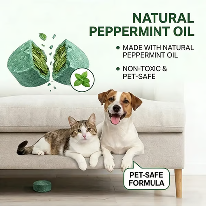 Mighty Natural Peppermint Rodent Repellent Tablets | 90-Day Pest Protection – Safe & Mess-Free 🐭💪-QDL