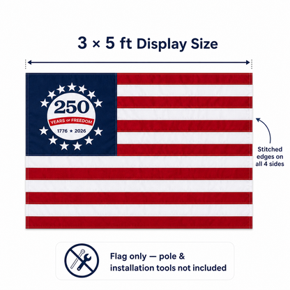 America 250th Anniversary Flag|1776–2026 Commemorative Display Banner-ASS1