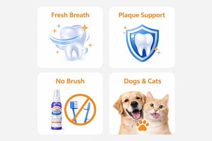 Pet Oral Cleanse Spray for Dogs & Cats | Fresh Breath & Daily Dental Care-YFL